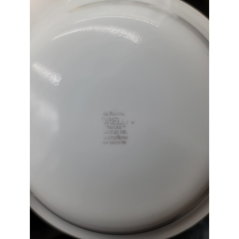 8pc Corelle Vitrelle ROLA 10-3/4" Dinner Plates Bowls Green Brown Blue Circles - Picture 8 of 11
